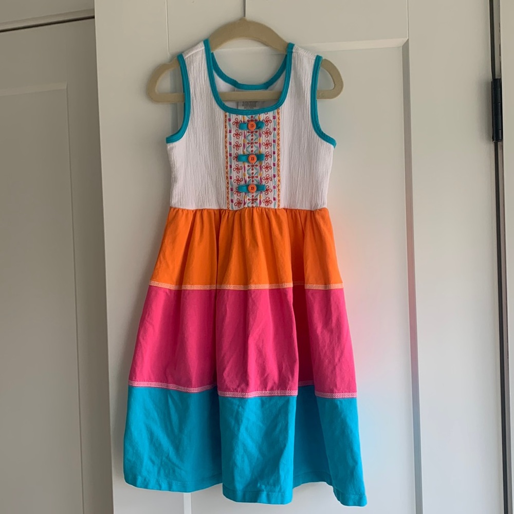 Jona Michelle 7T sleeveless tiered dress